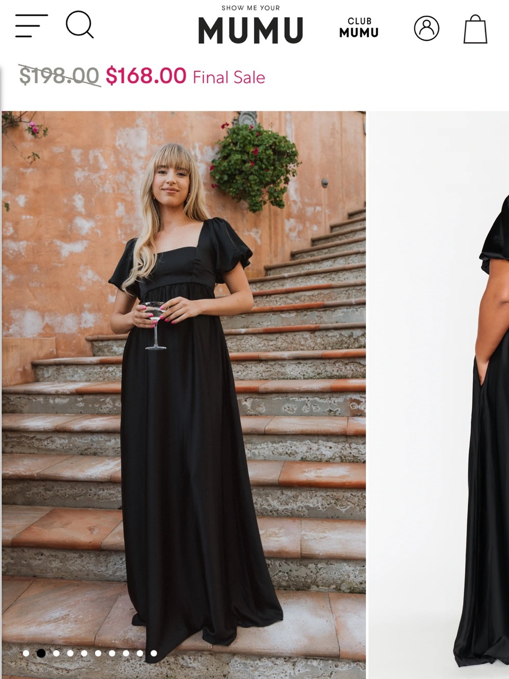 Nora Maxi Dress Bridesmaid 🖤✨